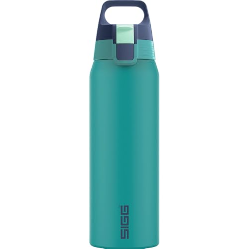 SIGG - Isolierte Trinkflasche - Thermosflasche Shield Therm One Multicolor Ocean - kohlensäurehaltige Getränke - Auslaufsicher - Spülmaschinenfest - B
