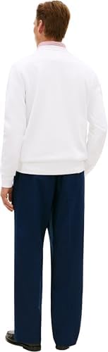 Herren Sweatshirt Brand Love Stripe mit Rundhalsausschnitt, Weiß (White), XXL