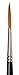 da Vinci Graphic Design Series 1105 Lettering Brush, Round Sharp Tip Kolinsky Red Sable with Black Handle, Size 8