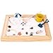 Deluxe Wooden Zen Sand Garden with Beach Toys, Shells, Rocks, Sand, and Rake (Model# RG-005)