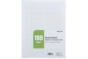 Mintra Office Engineer Notebooks and Pads (Engineer Pad, 1 Pack) - 100 Sheets