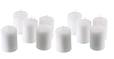 D'light Online 15 Hour Unscented White Emergency and Events Bulk Votive Candles for Wedding Votives, Luminary Candles, Restaurants, Churches, Bars, Parties, Spa and Decorations (White, Set of 36)