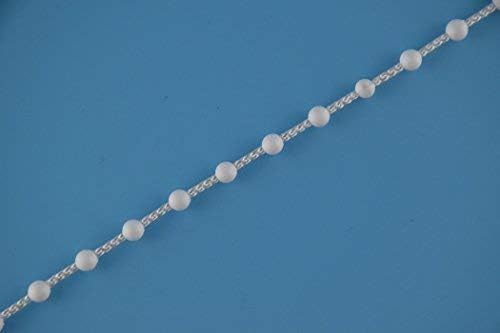 EveryHome EveryHome Roller Blind and Roman Shade Blind Wide Beaded Chain Cord White Plastic Roller Blind Wide Chain Repair (5M) - Image 3