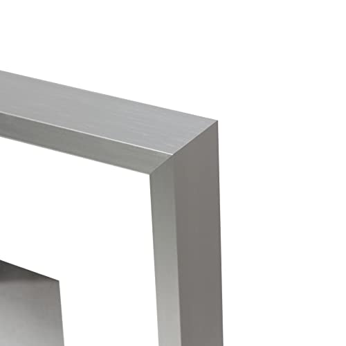 FrameWorks 11”x14” Matted to 8.5”x11” Deluxe Silver Aluminum