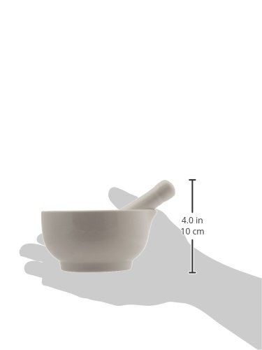 Maxwell and Williams Basics Mortar and Pestle, 5-Inch, White - Thumbnail 2