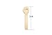 COOBL 3.9 Inches Mini Kitchen Wooden Ice Cream Dessert Spoons Disposable Wood Cutlery Tableware,Pack of 100