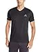 adidas Men's Training Essentials Tech V-Neck Tee, Black/Black/Vista Grey, Large