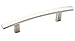 3 in. (76 mm) Satin Nickel Modern Curved Bar Cabinet Pull (25-Pack)