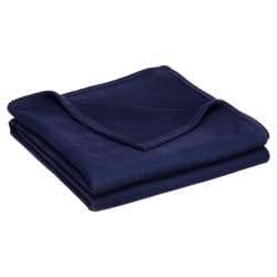 Amazon.com: Martex Vellux Blanket Navy Twin/Full: Home ...
