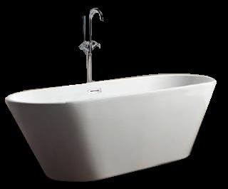 Modern Bathtub - Soaking Bathtub - Freestanding Bathtub - Vitale 59"