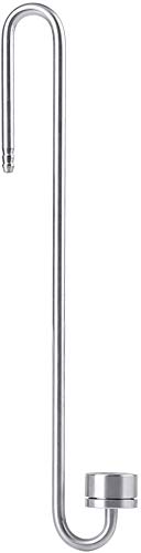 Ejoyous Aquarium Co2 Diffuser, Stainless Steel Carbon Co2 Diffuser Aquarium Fish Tank Supplies Equipment for Aquatic Plants, CO2 Aquarium Kit Solubility Ensuring Vigorous Plants, Size M 250mm