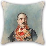 Alphadecor Cushion Covers Of Oil Painting JosÃ© MarÃ­a Casado Del Alisal - General Espartero,for Divan,dinning Room,home Theater,her,bf,outdoor 20 X 20 Inches / 50 By 50 Cm(twice Sides)
