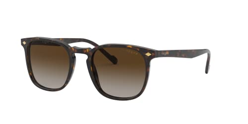 Óculos de Sol Vogue Eyewear 0VO5328S W65613 Tam 49 / Havana Marrom - Lentes Marrom Gradiente