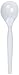 Dixie Plastic Soup Spoons, Heavyweight, White, 100/Box