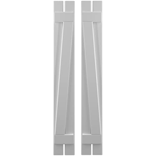 Ekena Millwork ARW102SB207X57PRH Americraft Two 2 Exterior Real Wood Spaced Boa…