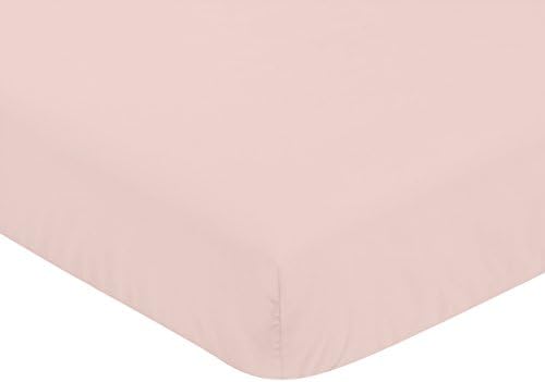blush fitted crib sheet