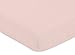 Sweet Jojo Designs Fitted Baby Crib Sheets (Blush Pink) for Girls, Infant Nursery, Toddler Room - Standard Size (Solid Color, for The Elegant, Boho, Farmhouse, Bohemian, Watercolor Floral Collection)