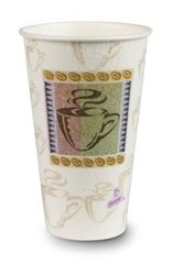 Dixie 5356CD Hot Cups, Paper, 16oz, Coffee Dreams Design, 50/Pack (DXE5356CD)