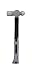 ABN Ball Pein Hammer 16 oz - Fiberglass Handle & Carbon Steel Head for Metal Rivet, Chisel, Punch Peins