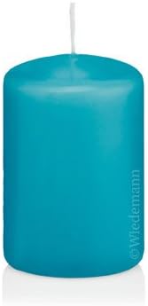 Pillar Candles Ocean Blue 120 x 50 mm, 24 candles, unscented dipped candels