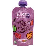 Ella's Kitchen 1 Purees - Apples Sweet Potatoes Pumpkin + Blueberries - 3.5 oz