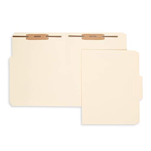 50 Manila Fastener File Folders 1/3 Cut Reinforced Tab Durable 2