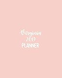 Virginia 2019 Planner: calendar with daily task checklist ,Organizer, Journal Notebook and Initial n by PK Planners