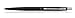 New Parker Classic Matte Black Ballpoint / Ball Pen Matt Chrome with Blue Refill