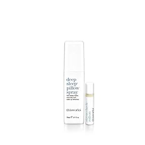 This-Works-Deep-Sleep-Pillow-Talk-Duo-75ml This Works Deep Sleep Pillow Talk Kit: with Award-Winning Deep Sleep Pillow Spray, 75ml & Stress Check Essential Oil…