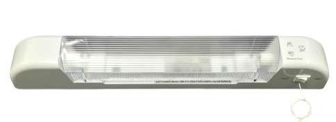 Greenbrook Shaver Light Bathroom LED Lamp with Dual Voltage Socket & Pullcord Wall Mounted (No Bulb) - White