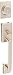 Schlage F92-CEN Century Dummy Exterior Handleset from The F-Series, Satin Nickel