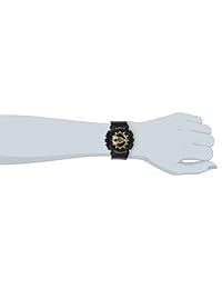 Casio BA-110 1ACR Reloj dorado de cuarzo de mujer con display digital-analógico y correa de resina