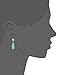 Amazon Collection 14k Yellow Gold Green Jade Teardrop Earrings