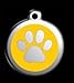 Custom Engraved Stainless Steel with Enamel Pet Id Tag - Size LARGE