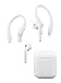 EARBUDi Earhooks Compatible with Apple AirPods | White