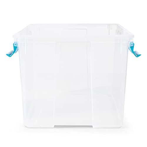 Sterilite 54 Quart Clear Plastic Stackable Storage Container Box Bin
