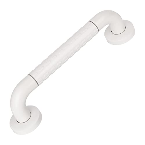 ANMAS POWER Non-Slip for Bathroom and Shower Wall Handle White Stainless Steel and Nylon Safety Handles Bath/Shower Handles/Grab Bar for Seniors Extra Sturdy Bathroom Handle Wall Handle (40 cm)