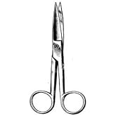 OPERATING SCISSORS 4.5&rdquo; Sharp/Sharp Straight Economy