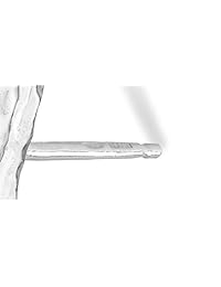 MiaBella - Pendientes de tuerca de plata de ley 925 con barra plana minimalista martillada, joyería para mujeres y adolescentes, fabricado en Italia