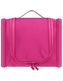 Less Like Hanging Carry Case Travel Tolietry Bag For Men and Women Toiletries Kit Organizer Bathroom Storage Cosmetic Bag For Cosmetic, Makeup, Shaving, Shampoo, Personal Items Pink