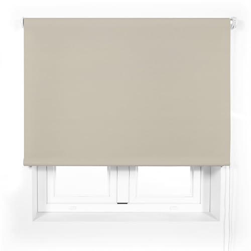 Blindecor Premium Translucent Blind to Measure | Ivory | Roller Blind 115 x 240 cm (Width x Height) Fabric Size 112 x 235 cm | Translucent Roller Blind Tube 38 mm, More Resistant and Elegant