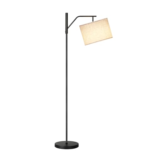 TaoFiaCo 168CM Rechargeable LED Floor Lamp for Living Room with Remote Control Beige – Modern Arc Lamp 3 Colour Temperatures – Floor Lamp for Bedroom Office – Includes LED Bulb