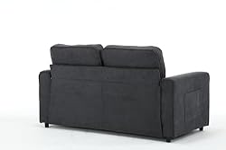 ERYE 3 Fold Upholstered Tufted Futon Sofa Bed