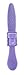 oogaa Baby Mealtime Silicone Train Spoon  Easy Clean, Baby Safe  7in  Purple