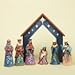 Jim Shore for Enesco 7-Piece Heartwood Creek Nativity Set Figurine, Mini