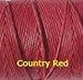 Country Red Waxed Irish Linen. Sold per 10 yards