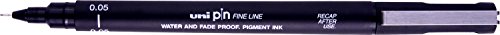 Uni pin drawing pen 0.05mm waterproof and fade proof fi…