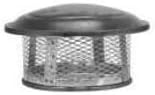 Metalbest 12S-EZCT/S Sure-Temp 12" Class A Chimney Pipe Round Top with Spark Arr, Galvanized Steel
