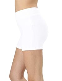 Jntop las damaes ligeras de algodón Capri Leggings con banda elástica