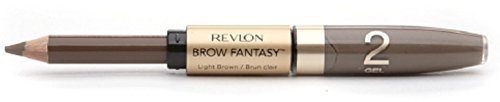 Revlon Brow Fantasy Pencil & Gel, Light Brown [108], 0.04 oz (Pack of 3)